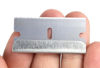 Picture of Single Edge Razor Blade 10 Pack - Straight Edge Razor - Ten Super Sharp Flat Blades in Convenient Storage Dispenser - Heavy Duty SK5 Oven Scraper Razor Tool Refills - Single Sided Blade - Easy Install