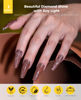 Picture of BURANO Reflective Gel Nail Polish, 7.3ml Reflective Diamond Nail Glitter Gel Polish, Sparkly Fall Winter Color Gel Polish Holographic Glitters Gel Polish UV Lamp Required (Caramel Brown SZ5)