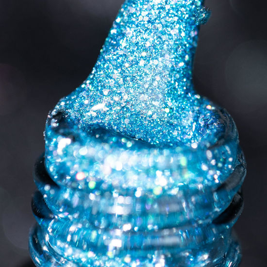 Picture of BURANO Reflective Gel Nail Polish, 7.3ml Reflective Diamond Nail Glitter Gel Polish, Sparkly Summer Color Gel Polish Holographic Glitters Shiny Gel Polish UV Lamp Required (Lake JL10)