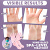 Picture of TEAWOO 4 Pairs Silicone Socks Gloves Set for Dry Cracked Feet and Hands, Silicone Foot Socks for Women, Moisturizing Feet
