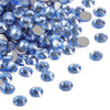 Picture of Beadsland 2880pcs Flat Back Crystal Rhinestones Round Gems for Nail Art and Craft Glue Fix,Light Blue,SS8,2.3-2.5mm