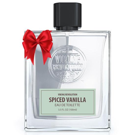 Picture of Viking Revolution Spiced Vanilla Cologne for Men - Aromatic Mens Cologne Spray Eau de Toilette - Alluring Perfume for Men with Notes of Peony, Agarwood, Leather and Iris - Gifts for Men 3.5 Fl Oz