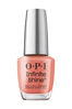 Picture of OPI Infinite Shine Megawatt Hot | Sheer Dark Orange Crème Long Wear Gel Like Nail Polish | Vegan, Long Lasting, Streak Free