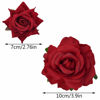 Picture of Topbuti Rose Hair Clip Flower Hairpin Rose Brooch Floral Clips, 4 Pcs Fabric Rose Flowers Hair Clips Mexican Hair Flowers Pin up Headpieces for Woman Girl Wedding Party Mother's Day