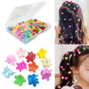 Picture of Tesvyns 50Pcs Mini Flower Hair Clip Colorful Mini Hair Claw Baby Hair Clips Toddler Hair Clips Girls Decorative Bun Tiny hair clips, Assorted Colors (Floral)