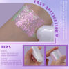 Picture of HOSAILY Roll-on Holographic Body Glitter Gel for Body Face Hair, Chameleon Color Changing Glitter Gel Under Light, Chunky Mermaid Sequins Festival Party Body Shimmer Glitter Makeup (8# Sparkling Pink)