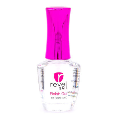Picture of Revel Nail Dip Powder Finish Gel - No UV Finish Gel Top Coat, Sealer Dip Power Liquid, Step 3 for Long-Lasting Dip Nail Color, Chip & Crack Resistant, Strong Healthy Nails, 0.5 oz