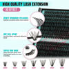 Picture of Lash Clusters Kit 320Pcs 60D 80D DIY Individual Lashes Extension Kit Lash Bond And Seal Lash Remover For Eyelashes Extensions Lash Applicator Tool For False Eyelash Cluster Kit At Home(D-Mix10-16mm)