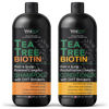 Picture of VANIDOX Tea Tree Shampoo and Conditioner Set with Biotin and 100% Pure Tea Tree Oil for Itchy and Dry Scalp - Sulfate and Paraben Free - Tea Tree Oil Shampoo and Conditioner - 16 fl. oz. Each