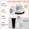 Picture of MIZHSE Clear Solid Builder Gel For Nails, 30g Hard Gel for Nails Non-Sticky Nail Extension Builder Gel, Nail Strengthen Gel 3D Sculpting Gel for Carving Modeling Gel Nail
