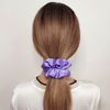 Picture of Sufermoe 6 Pcs Satin Silk Hair Scrunchies, Soft Hair Ties for Women and Girls, 4.5 Inch Hair Bands, Assorted Purple