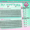 Picture of Bottom Lashes Manga Fairy Bottom Lash Clusters DIY Eyelash Extension 5-8mm Bottom Eyelashes Individual 2 Styles Natural Lower Lashes Clusters for Bottom Lash Extensions by calphdiar