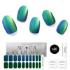 Picture of Adora Couture Semi Cured Gel Nail Strips |20pcs DuoChrome Color Shifting Chameleon Glaze Nail Strips | Gel Nail Stickers with UV Light Required (DuoChrome Pine)