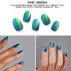 Picture of Adora Couture Semi Cured Gel Nail Strips |20pcs DuoChrome Color Shifting Chameleon Glaze Nail Strips | Gel Nail Stickers with UV Light Required (DuoChrome Pine)