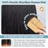 Picture of Wear and Go Glueless Bob Wig Human Hair Pre Plucked Pre Cut 180% Density 5x5 HD Transparent Lace Front Wigs Human Hair for Black Women Short Straight Bob Wigs No Glue Lace Closure Wigs 10 Inch