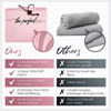 Picture of Microfiber Hair Towels Wrap for Women - Smooth as Silk - Anti-Frizz for Curly, Wavy, Straight Hair Girls - Plopping Essential - Fast Drying - Easier to Use Than a T-Shirt - 2 pack
