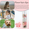 Picture of Kasmena 50Pcs Mini Flower Hair Accessories - Cute Tiny Claw Clips for Fine Hair Styling, Strong Grip Colorful Clips, Christmas Gifts for Women and Girls