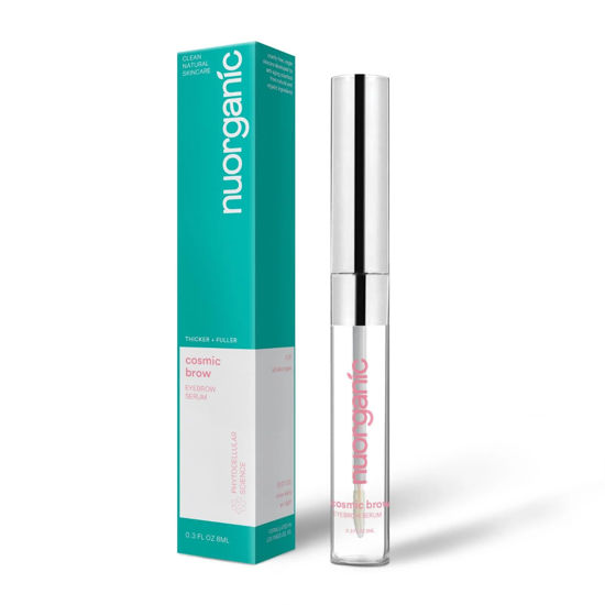 Picture of nuorganic Brow Growth Serum - Stronger + Thicker + Longer Eyebrows in 30 Days - Patented PhytoCellular Science - Vegan + Cruelty Free