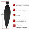Picture of Pre Stretched Braiding Hair 26"-8 Packs Synthetic Braiding Hair Crochet Braids Hot Water Setting Professional Soft Yaki Straight Texture (26Inch,#1)