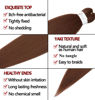 Picture of ShowCoco Braiding Hair Pre Stretched Braiding Hair Auburn Brown 26 Inch - 8 Packs Crochet Braids Hair Yaki Straight Hair For Women Hot Water Setting(26inch,#30)