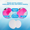Picture of Large Underarm Sweat Pads for Women and Men Fight Hyperhidrosis [100 PCS], CANAGROW Comfortable Unflavored, Non Visible, Extra Adhesive, Disposable, Sweat Free Armpit Protection