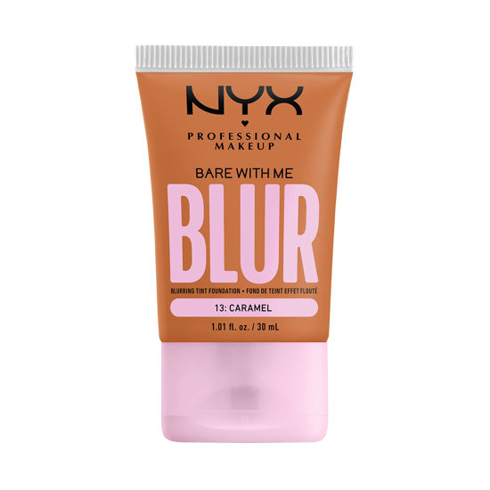 Picture of NYX PROFESSIONAL MAKEUP Bare With Me Blur Skin Tint Foundation Make Up with Matcha, Glycerin & Niacinamide - Caramel