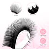 Picture of TDANCE Classic Lash Extensions Flat Lashes Eyelash Extensions 0.15mm CC Curl Ellipse Eyelash Extensions 12mm Mixed Black Matte Individual Lashes Salon Use(Flat,CC-0.15,12mm)