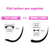 Picture of TDANCE Classic Lash Extensions Flat Lashes Eyelash Extensions 0.2mm C Curl Ellipse Eyelash Extensions 13mm Mixed Black Matte Individual Lashes Salon Use(Flat,C-0.2,13mm)