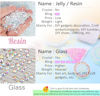 Picture of qiipii 2700PCS 4mm Transparent Resin Rhinestones for Crafting Flatback Jelly Stones Bulk SS16 Clear Diamonds Gems Charms Supplies for Nails Face Eyes Makeup Tumblers Bottles DIY Crafts Clothes Shoes