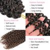 Picture of Passion Twist Crochet Hair Brown 30 Inch 8 Packs Long Passion Twist Hair Water Wave Braiding Hair Curly Spring Twist Hair Synthetic Hair Extension (30 Inch (Pack of 8), T30)