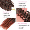 Picture of Passion Twist Hair Copper Red 18 Inch 8 Packs Water Wave Passion Twist Crochet Hair Curly Braiding Hair Long Spring Twist Hair Crochet Braids Synthetic Hair Extension (18 Inch (Pack of 8), T350)