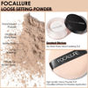 Picture of FOCALLURE Oil Control Loose Face Powder, Translucent Loose Setting Powder, Shine-Free Matte Finishing Powder, Long-lasting & Lightweight Sets Foundation Makeup, Includes Velour Powder Puff, Porcelain