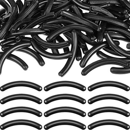 Picture of Mudder 80 Pieces Eyelash Curler Refills Pads Soft Curler Replacement Refills Pads for Universal Eyelash(Black)