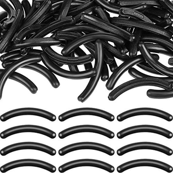 Picture of Mudder 80 Pieces Eyelash Curler Refills Pads Soft Curler Replacement Refills Pads for Universal Eyelash(Black)