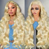 Picture of BOTNNS 28 Inch 613 13x6 Lace Front Wig Human Hair 200 Density Blonde Wig Human Hair 613 Body Wave Human Hair Wig Blonde HD Lace Front Wigs Human Hair Pre Plucked 613 Lace Frontal Wigs Human Hair