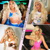 Picture of BOTNNS 28 Inch 613 13x6 Lace Front Wig Human Hair 200 Density Blonde Wig Human Hair 613 Body Wave Human Hair Wig Blonde HD Lace Front Wigs Human Hair Pre Plucked 613 Lace Frontal Wigs Human Hair