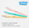 Picture of Dorco Tinkle Eyebrow Razors | 12 Count (4 Packs of 3) | Precision Eyebrow Trimmer & Dermaplaning Tool for Safe, Effortless Hair Removal | Perfect Beauty Gift for Spa Days
