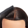 Picture of Traininghead 20-22'' Female Mannequin Head 100% Human Hair Hairdresser Training Practice Head Cosmetology Manikin Head Doll Head with Clamp Stand (1711-16'')
