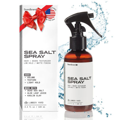Picture of Sea Salt Spray for Men - Hair Texture Spray Adds Instant Volume, Texture & Thickness, Lightweight Hair Salt Spray for Natural, Textured Look, Lumber Yard Scent, Achieve Effortless Style & All-Day Hold