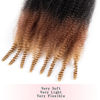 Picture of 3 Packs Springy Afro Twist Hair 10 inch 1B30273 Pre-Separated Kinky Marley Twist Braiding Hair Soft Crochet for Distressed Faux Locs Spring Twist Hair for Women (10 Inch (Pack of 3), 1B3027#)