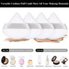 Picture of Maitys 12 Pieces Powder Puff Triangle Face Makeup Cosmetic for Loose Powder Soft Body Washable Reusable Foundation Sponge Mineral Wet Dry Makeup Tool(White, Small)