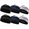 Picture of 6PCS Silky Stocking Wave Cap for Men, Good Compression Over Durag