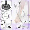 Picture of U V Light for Nails Gooseneck U V Lamp for Gel X Nails Mini Curing Light with Securing Clip Rotatable Flash Cure Light for Gel X Nails for Salon Nail DIY Home (Silver)