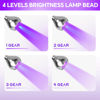 Picture of U V Light for Nails Gooseneck U V Lamp for Gel X Nails Mini Curing Light with Securing Clip Rotatable Flash Cure Light for Gel X Nails for Salon Nail DIY Home (Silver)