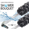 Picture of SHOWER BOUQUET Loofah-Charcoal Back-Scrubber 2-Pack // Long-Handle Bath-Sponge Brush/Extra Large Soft Mesh Loofa-Lufa-Loufa for Men & Women - Exfoliate with Full Pure Cleanse in Bathing Accessories