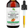 Picture of Jeune Naturelle Sea Buckthorn Oil Organic, From Fruit & Seeds, 100% Pure RAW Virgin Cold-Pressed Undiluted Unrefined, Fast Absorbing, Travel Size, Non-Comedogenic