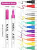 Picture of 12 Color 3D Nail Art Pens Set, Kalolary Nail Polish Pens Nail Point Graffiti Dotting Pen Drawing Painting Liner Brush for DIY Nail Art Beauty Adorn Manicure Tools(A)