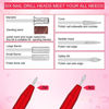 Picture of 20000 RPM Electric Nail File Kit Portable Nail Drill Machine Professional Manicure Pedicure Kit with Sanding Bands,Nail Drill Bits and Brush for Acrylic Gel Nails-Red