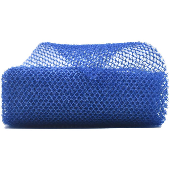 Picture of African Exfoliating Net for Body, African Net Sponge, African Wash Net, African Shower Net, African Bath Sponge Scrubbing Rag Net Exfoliation, African Body Scrubber (1 Pcs Blue)
