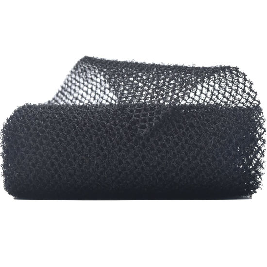 Picture of African Exfoliating Net for Body, African Net Sponge, African Wash Net, African Shower Net, African Bath Sponge Scrubbing Rag Net Exfoliation, African Body Scrubber (Black)
